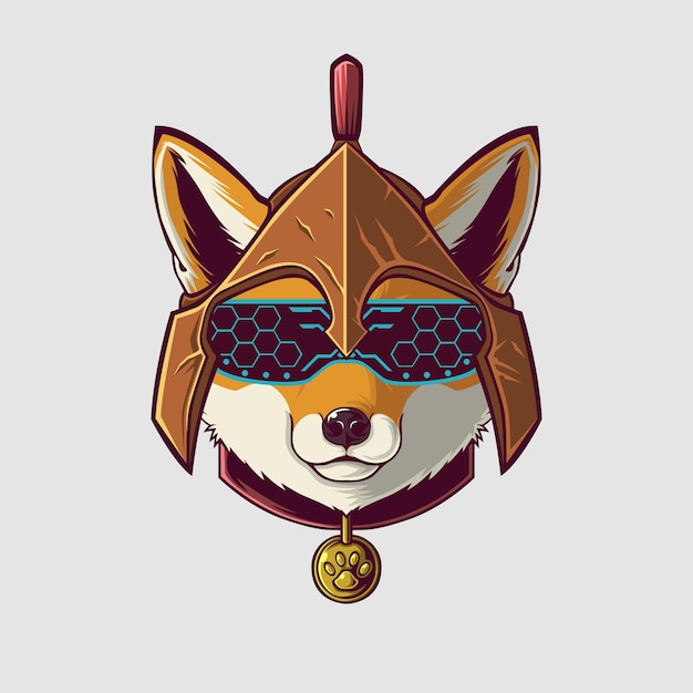Ilustración de zorro en un estilo lindo