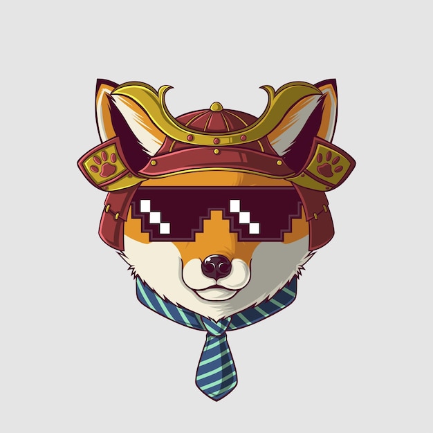 Ilustración de zorro en un estilo lindo