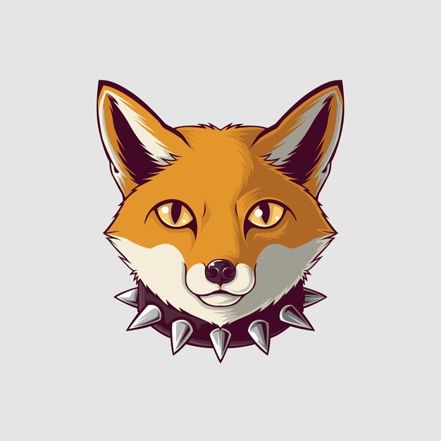 Ilustración de zorro en un estilo lindo