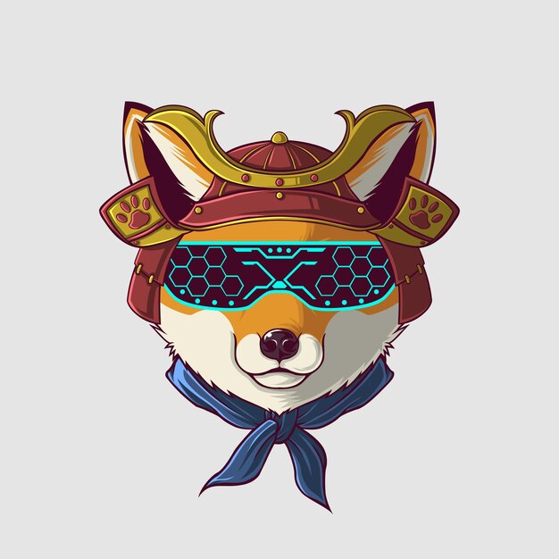 Ilustración de zorro en un estilo lindo