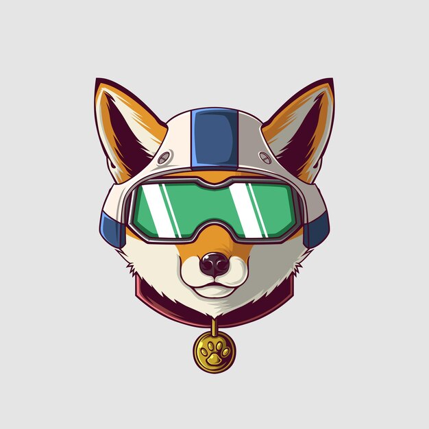 Ilustración de zorro en un estilo lindo