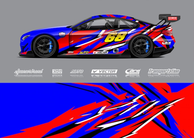 Ilustraciones del abrigo del coche de carreras