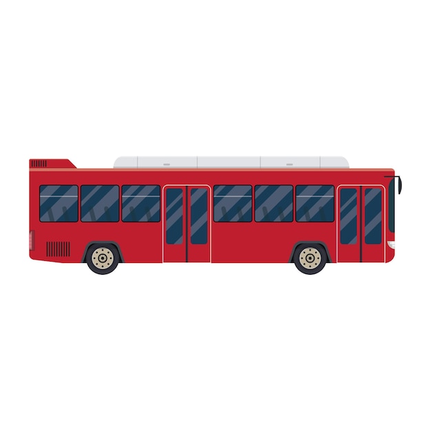 Vector ilustraciones de autobuses en fondo transparente