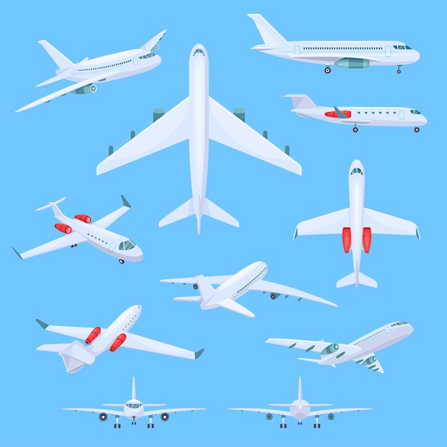 Ilustraciones de avion volando