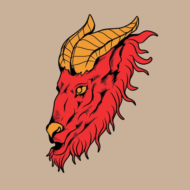 Ilustraciones de cabra vector