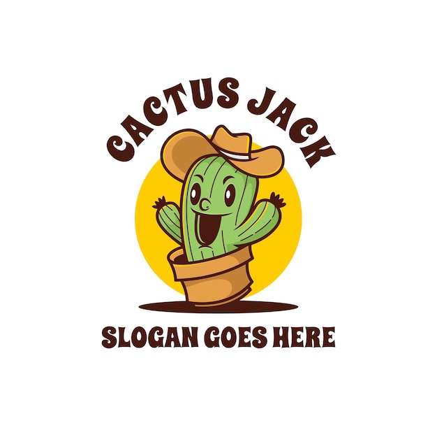 Ilustraciones de cactus cartoon mascot