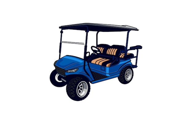 Vector ilustraciones de cart golf vector