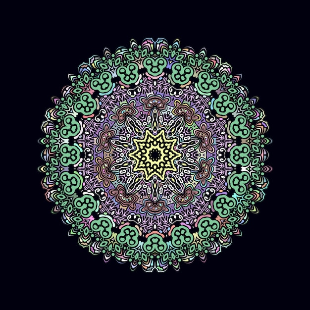Ilustraciones coloridas de Mandala