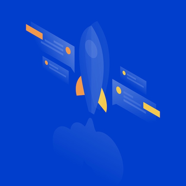 Las ilustraciones comerciales para iconos de sitios web o para cualquier tipo de presentación digital muestran el tema