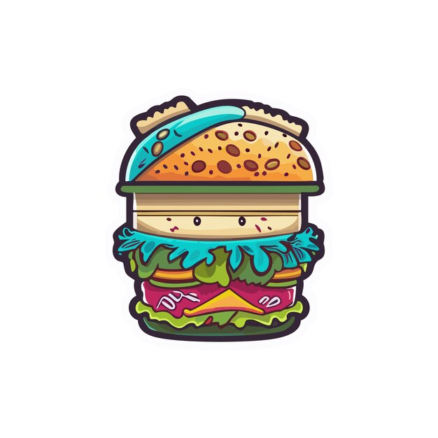 Vector las ilustraciones de comida monstruosa vectorial mezclan el caos culinario y la precisión creativa con un toque monstruoso