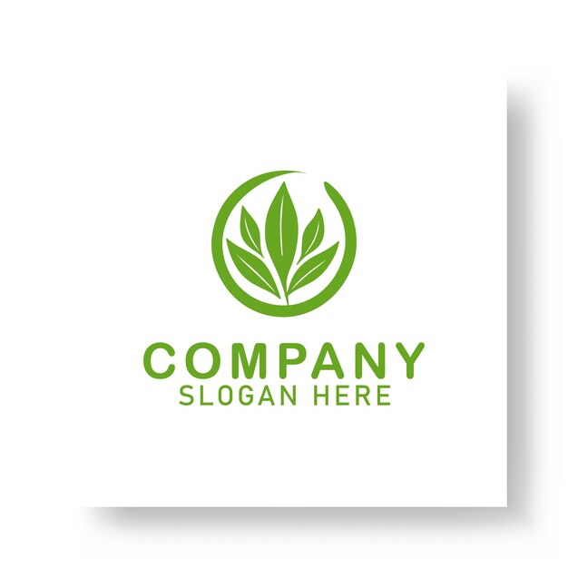 Ilustraciones de diseño de logotipo de hoja de vector libre