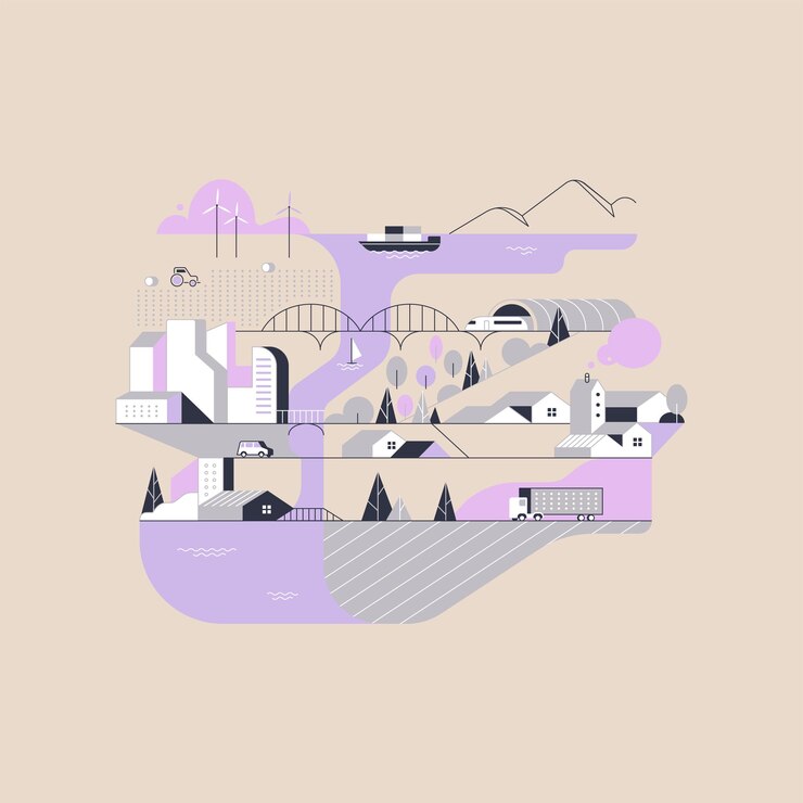Ilustraciones de diseños de experiencia de usuario para sitios web.