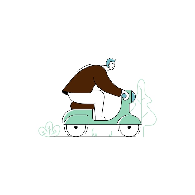 Ilustraciones dúo para sitios web e interfaces de redes sociales