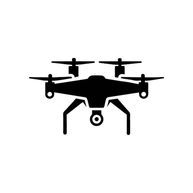 Ilustraciones elegantes de siluetas de drones Una colección vectorial moderna