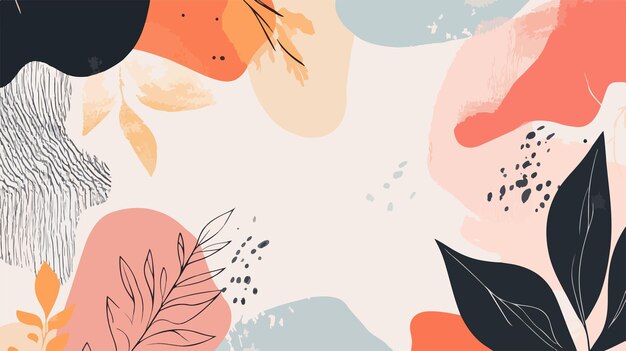 Una de las ilustraciones estéticas abstractas minimalistas