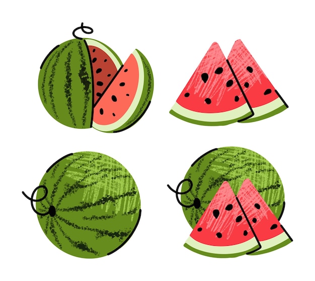 ilustraciones de frutas ilustración simple en estilo de dibujo de contorno plano abstracto comida saludable