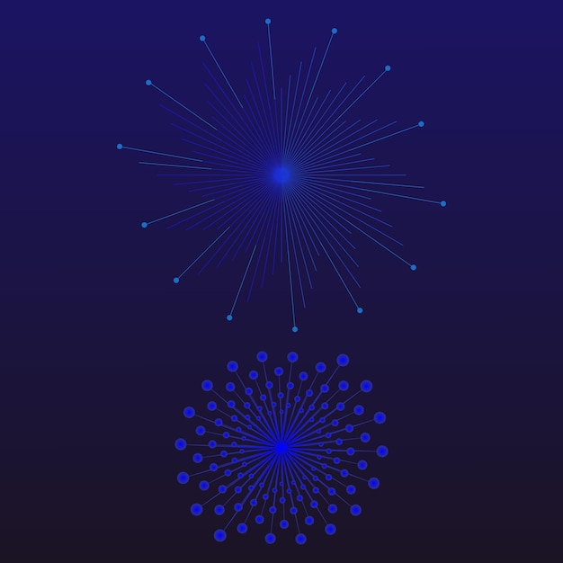 ilustraciones de fuegos artificiales diferentes ilustraciones defuegos artificiales azules