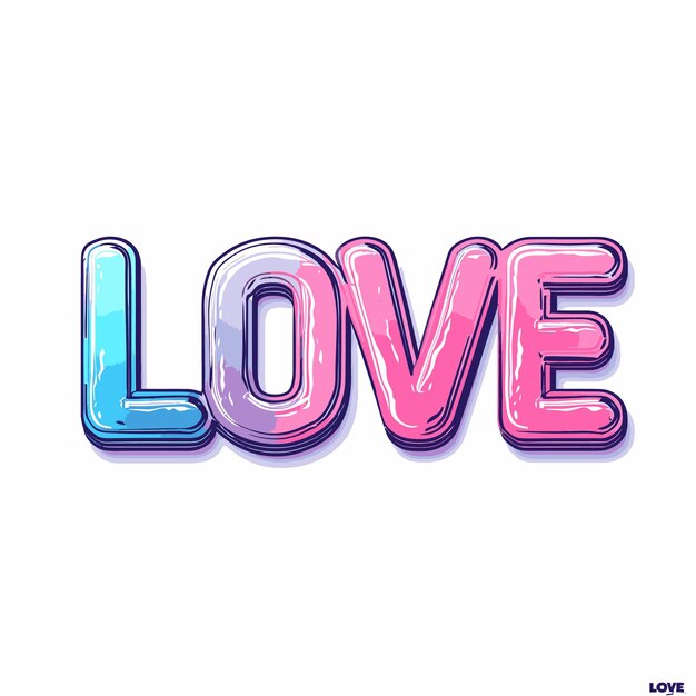 Ilustraciones de fuentes tipográficas de amor de San Valentín para diseño de camisetas y letras románticas