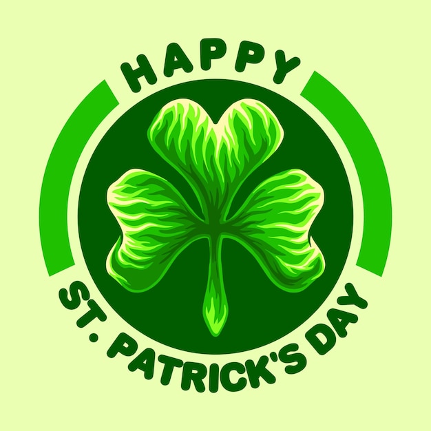 Ilustraciones de happy st patricks day logo