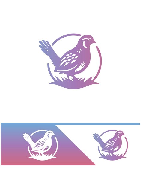 Ilustraciones del logotipo de la codorniz