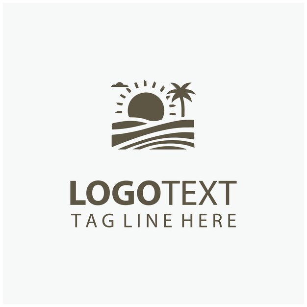 Ilustraciones del logotipo del desierto