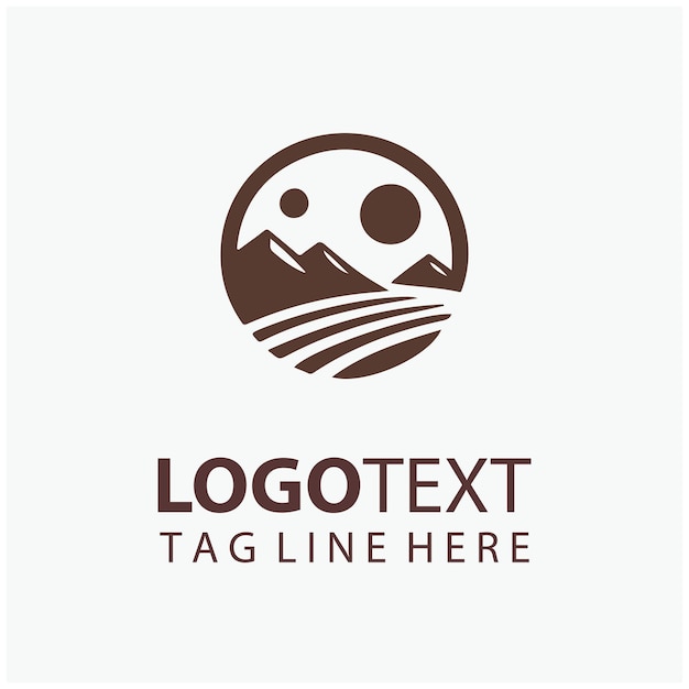 Ilustraciones del logotipo del desierto