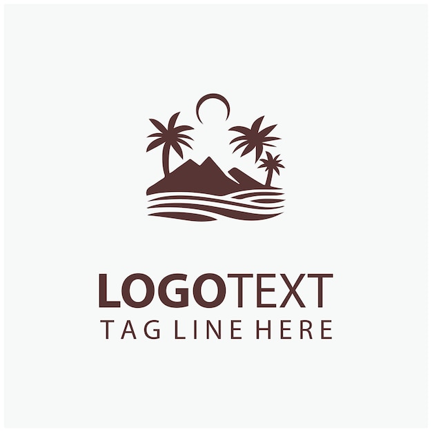 Ilustraciones del logotipo del desierto