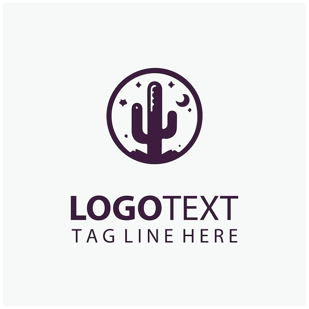 Ilustraciones del logotipo del desierto