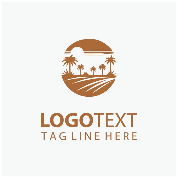 Ilustraciones del logotipo del desierto