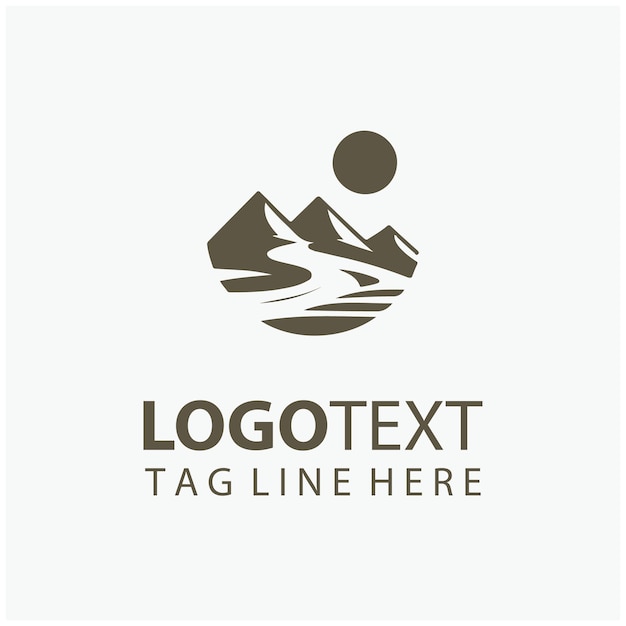 Ilustraciones del logotipo del desierto