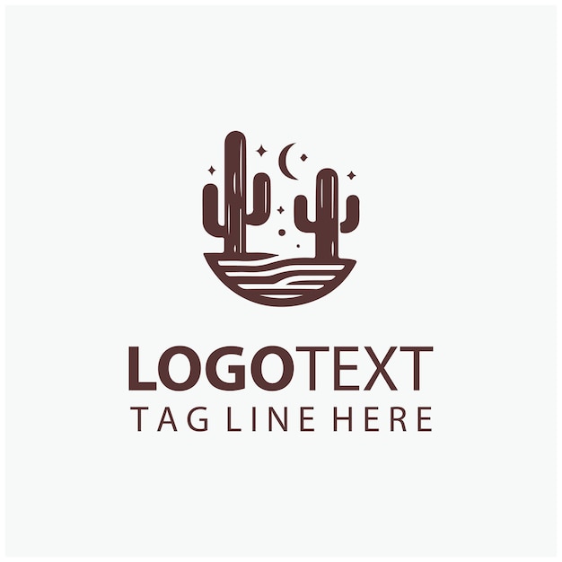 Ilustraciones del logotipo del desierto