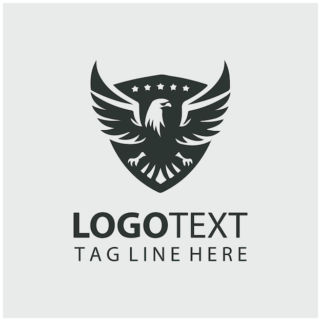 Ilustraciones del logotipo del escudo del águila