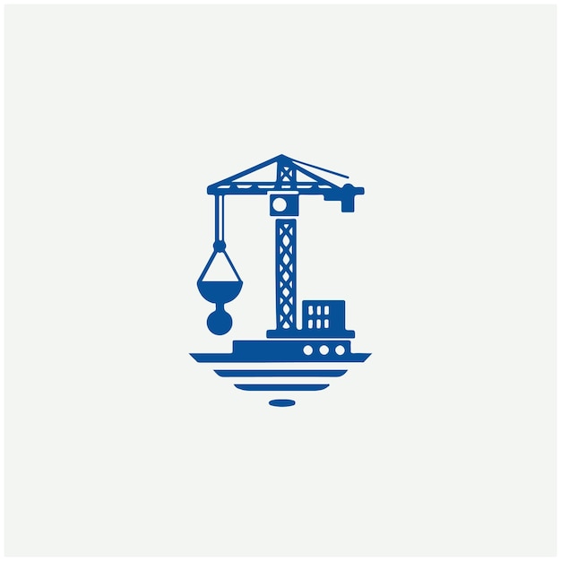Ilustraciones del logotipo de la grúa