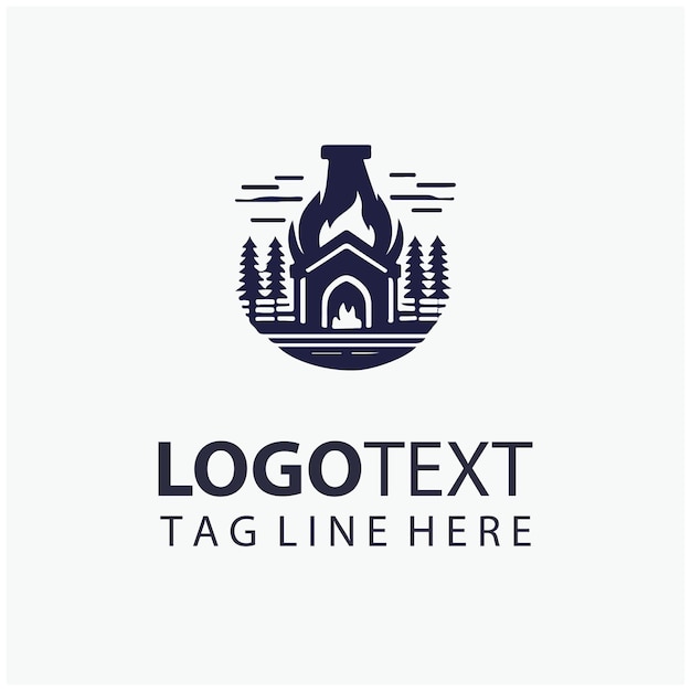Ilustraciones del logotipo de Hut