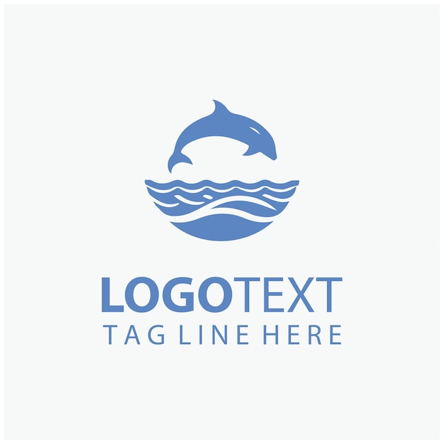 Ilustraciones del logotipo del océano