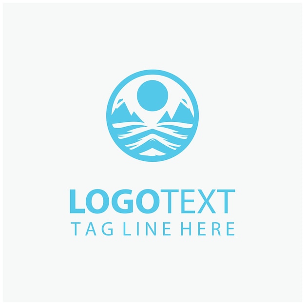 Ilustraciones del logotipo del océano