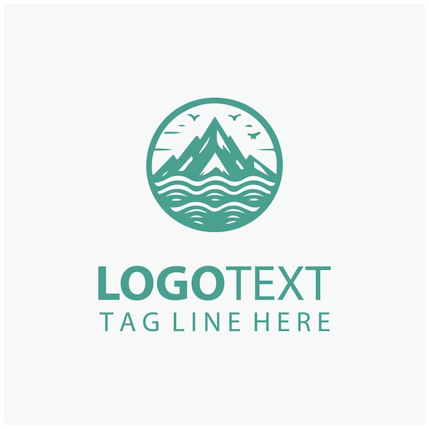 Ilustraciones del logotipo del océano