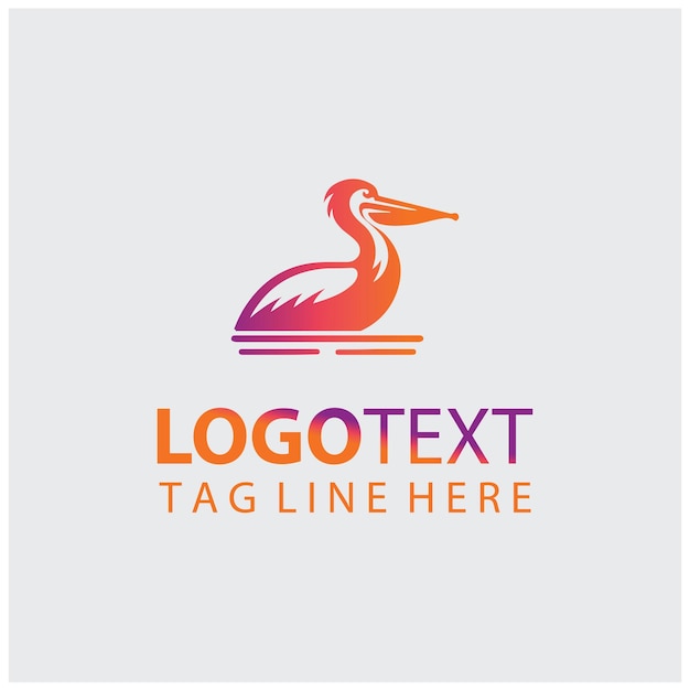 Ilustraciones del logotipo del pelícano