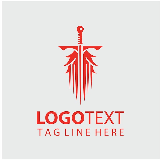 Ilustraciones del logotipo de Sword Warrior