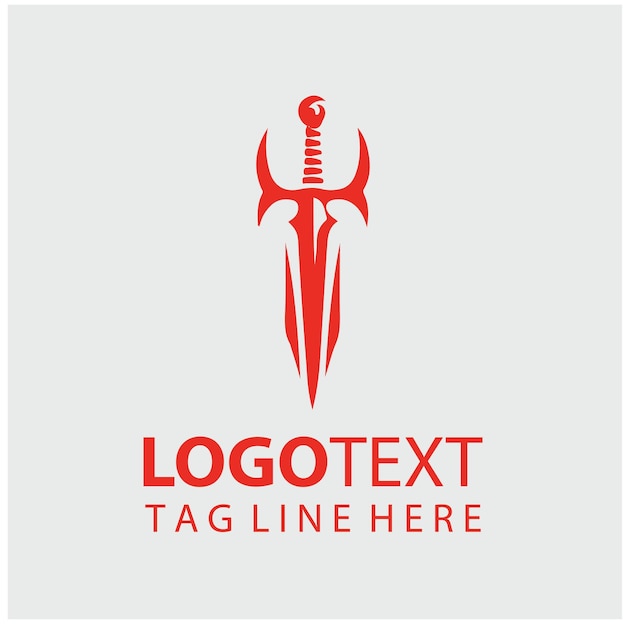 Ilustraciones del logotipo de Sword Warrior