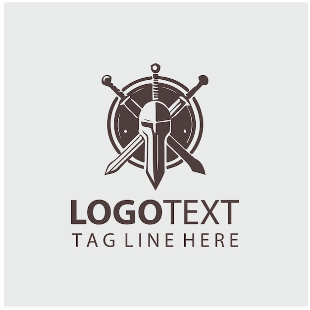 Ilustraciones del logotipo de Sword Warrior