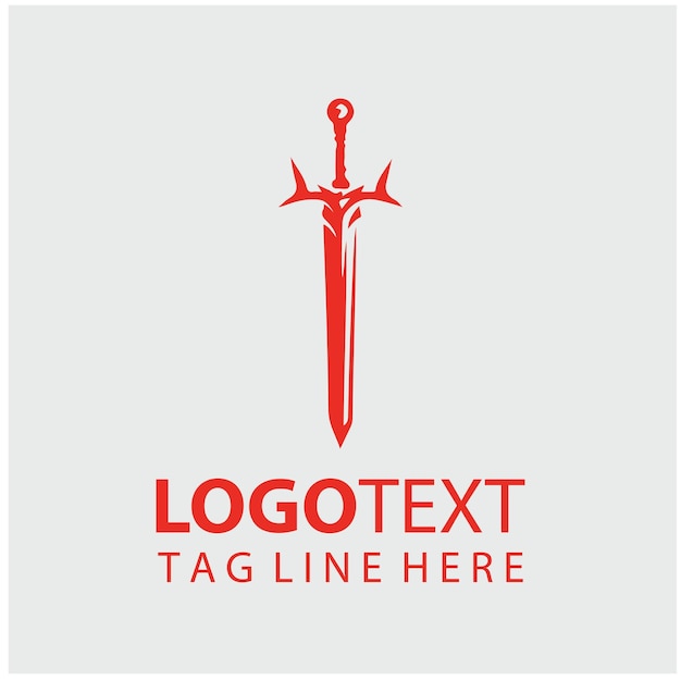 Ilustraciones del logotipo de Sword Warrior