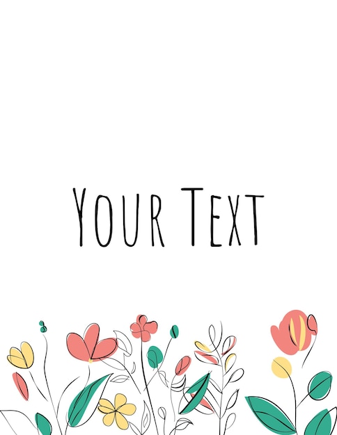 Ilustraciones minimalistas de arte vectorial floral para todas las ocasiones