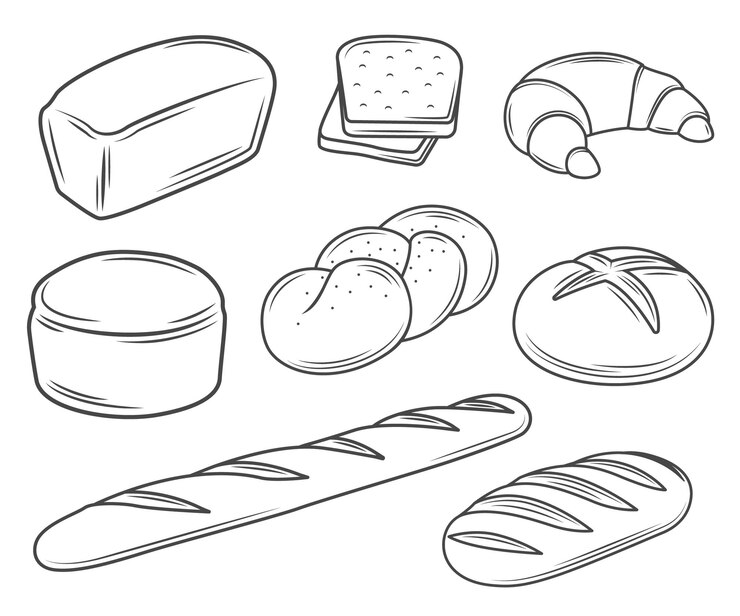 Vector ilustraciones de pan