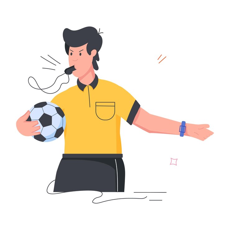 Vector ilustraciones planas de deportes de fútbol