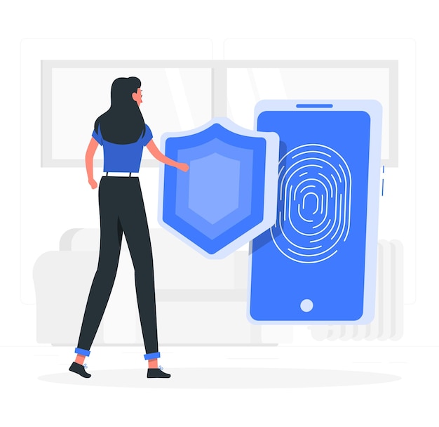 Ilustraciones de seguridad plana