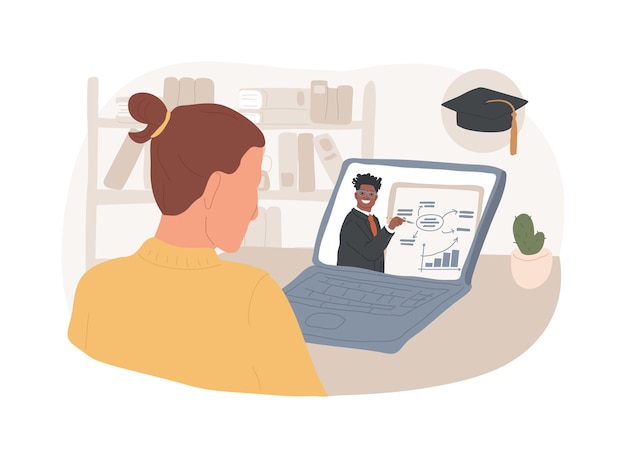 Ilustraciones de vectores de dibujos animados aislados de marketing B2B