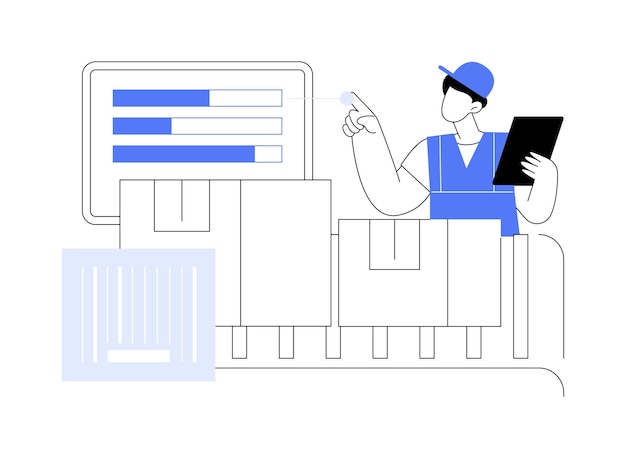 Ilustraciones de vectores de dibujos animados aislados de tecnología Goodtoperson