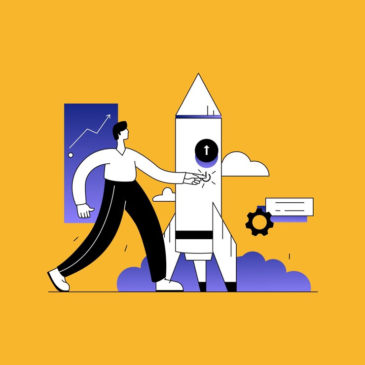 Ilustraciones de vectores de negocios para fines de presentación de negocios
