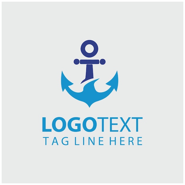 Ilustraciones vectoriales de anclaje del logotipo